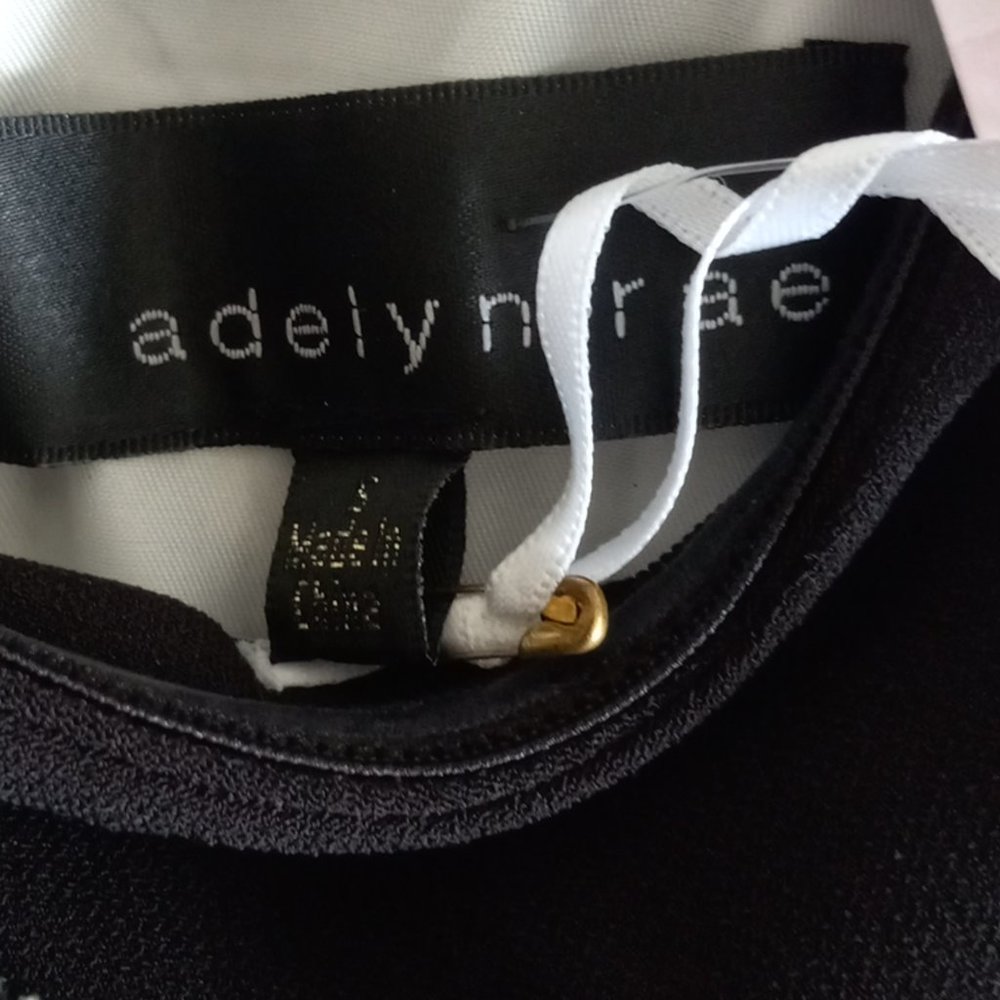Nwt Anthropologie By Adelyn Rae Gray/Black Strapless Dress Sz S Very CHIC! - Picture 9 of 9